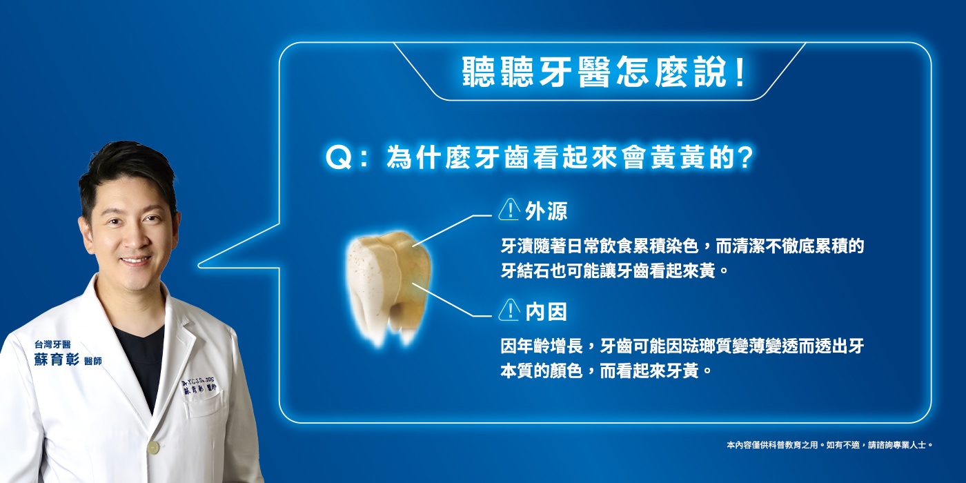 blog image 為什麼牙齒看起來會黃黃的？